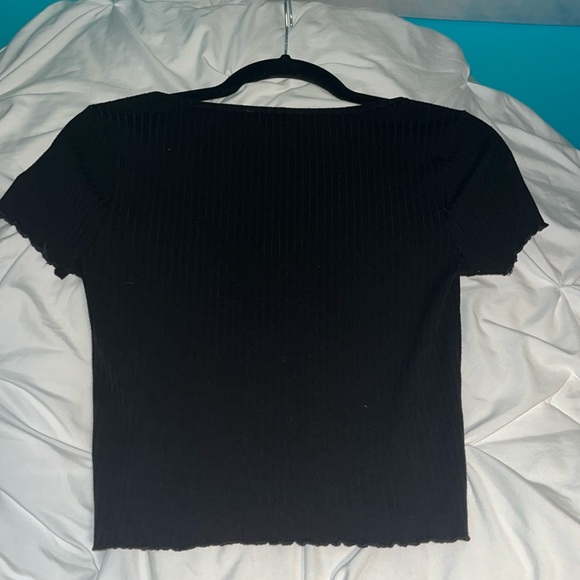 Forever 21 Black Fitted T-Shirt - Picture 6 of 7